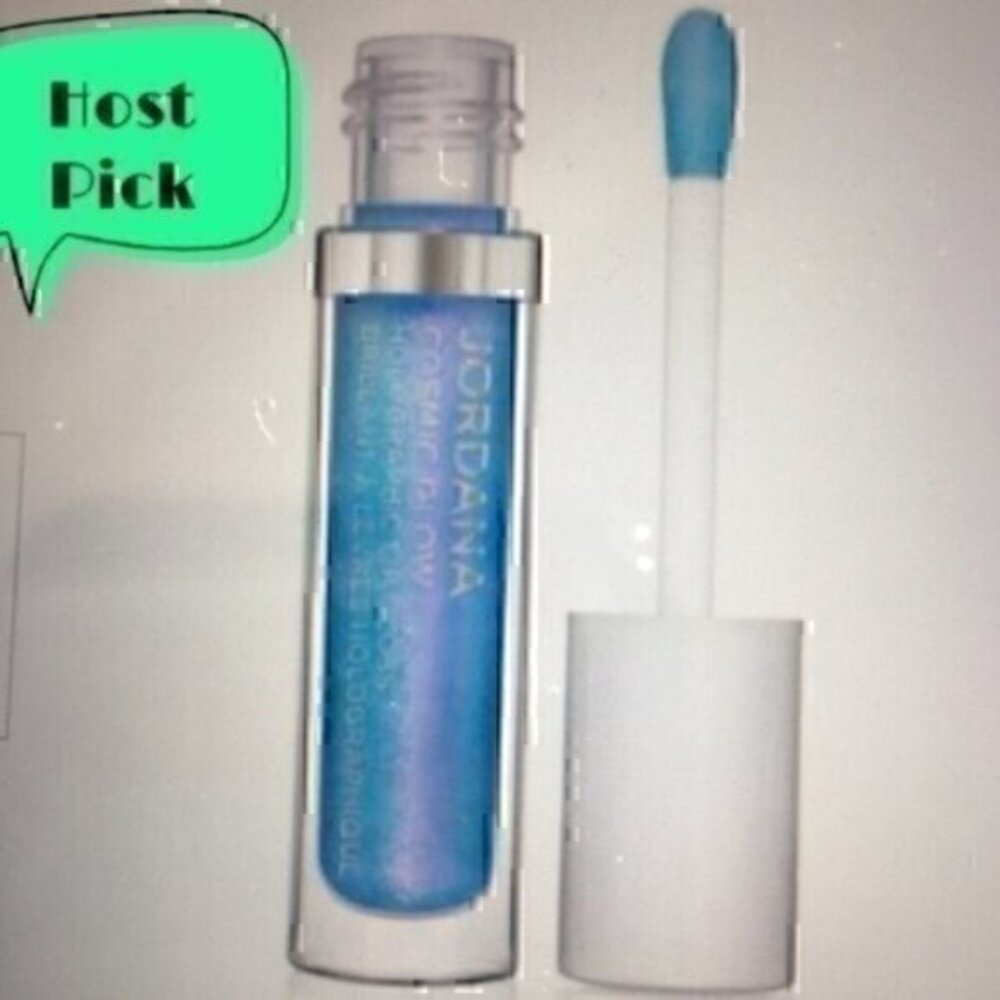 Jordana Cosmic Glow Galactic Blue lip gloss